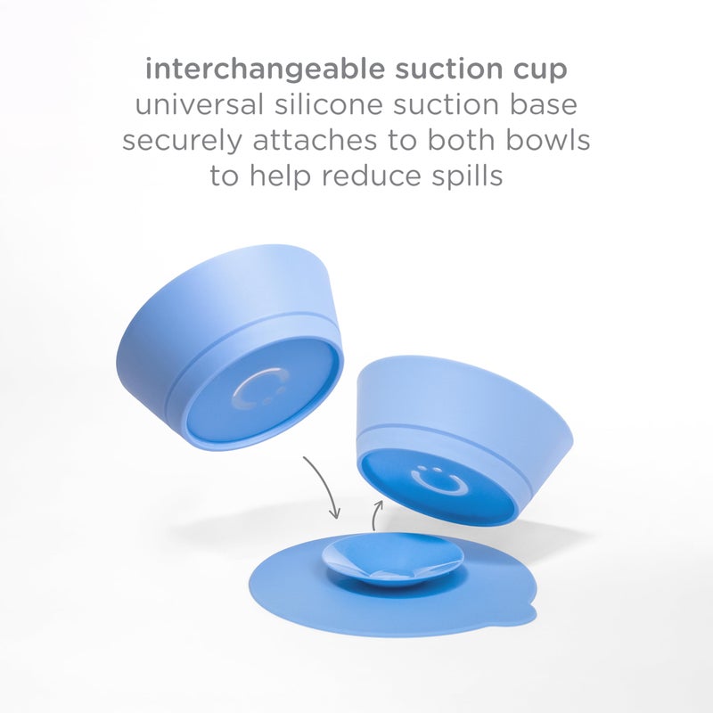 Ubbi Bowls with Interchangeable Suction Base for Babies and Toddlers, 2 Pack, Sugar Snap Green - Image 3